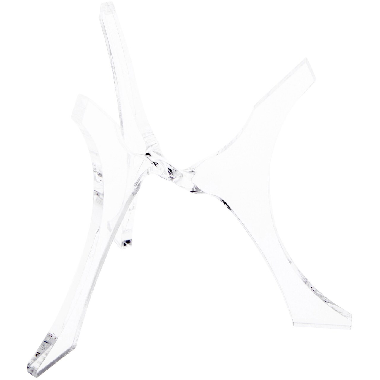 Plymor Clear Acrylic 3-Leg Tri-Pod Display Riser, Holds Egg or Sphere, 4" H x 3.25" W x 3.25" D